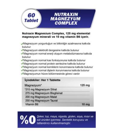 Nutraxin Magnesium Complex 60 Tablets + Men's & Women's Multivitamin Mineral Complex 60 Tablets - 3 Products - Buy Online on GoSupps.com
