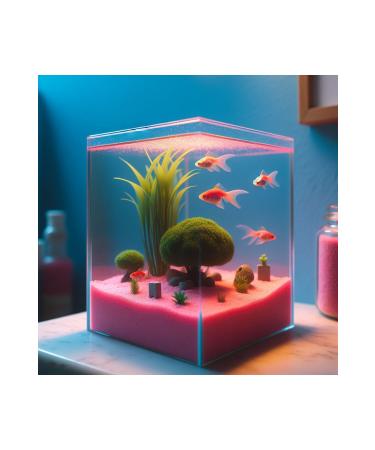 Aquarium Fish Food & Full Glass Goldfish Aquarium Desktop Nano Aquarium New Production Aquarium.