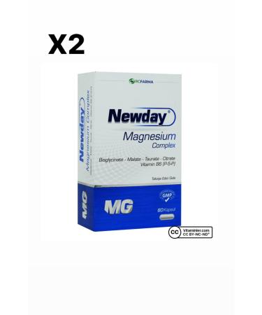 Rcfarma Newday Magnesium Complex 60 Capsules SET OF 2
