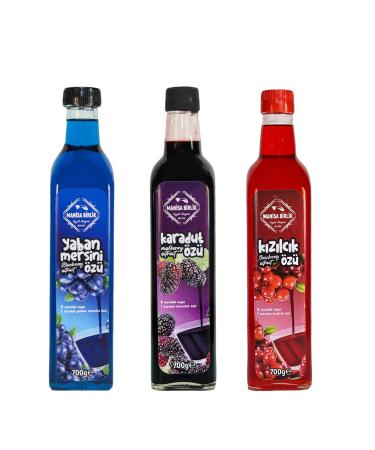 MAN SA B RL K Black Mulberry Extract 700 Ml (concentrate) + Blueberry Extract 700 Ml + Cranberry Extract 700 Ml