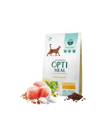 OptiMeal Super Premium Chicken Adult Cat Food 4 Kg 276097