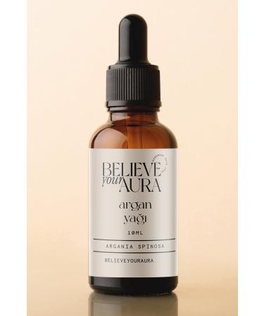 Believe Your Aura Argan Oil - 0 Pure and Natural Skin and Hair Care Oil - Argan Oil - 10 ml