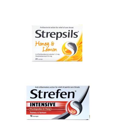 Strepsils Strepsils Honey & Lemon 24 Lozenges & Strefen Honey & Lemon 16 Lozenges