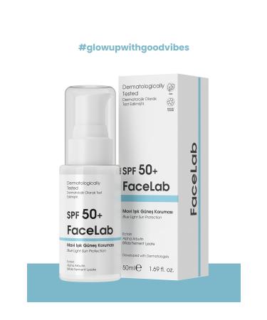 FaceLab Alpha Arbutin SPF 50+ Blue Light Sun Protection - Blue Light Sun Protection 50 ml - Buy Online on GoSupps.com