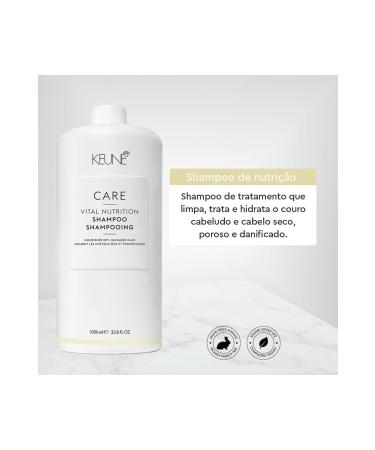 Keune Vital Nutrition-Nutritious Rich Shampoo for Damaged Hair 1000 ml 33.8 fl oz CYT6974613139