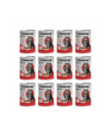 Foodline Lamb Adult Cat Canned Food 400 Gr x 12 Pieces