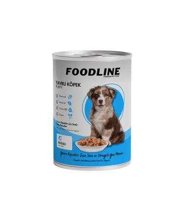 Foodline Lamb Meat Puppy Canned Food 400 Gr x 12 Pieces - Buy Online on GoSupps.com