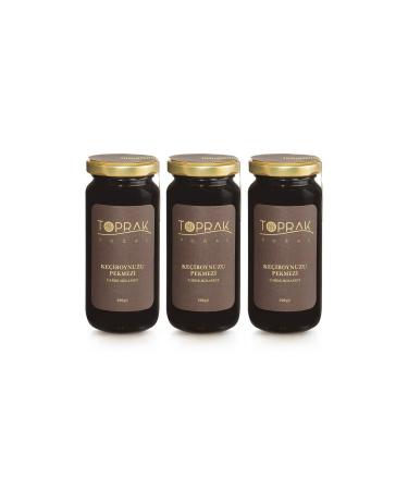 Toprak Natural Carob Molasses 3-Piece Advantageous Set - Sugar-Free Carob Extract - Sugar-Free Carob