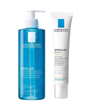 La Roche Posay Effaclar Gel Soap-Free Cleansing Gel for Acne-Prone Oily Skin 400ml +
