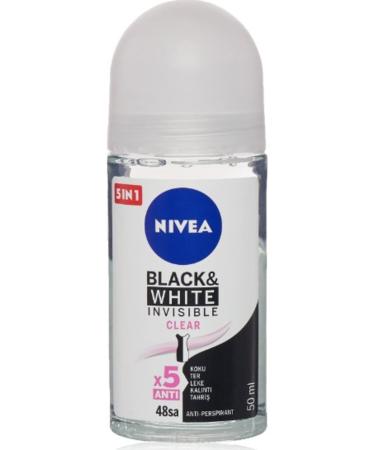 NIVEA B & W Invisible Clear Roll On 50 Ml 42240600