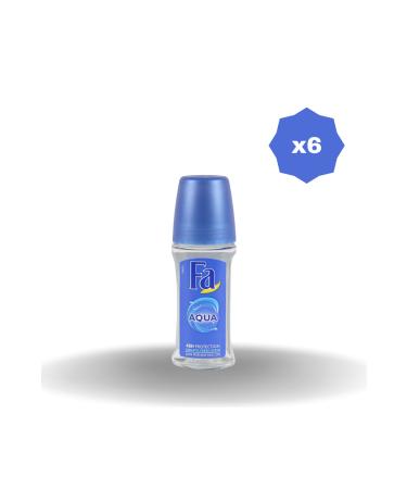 Fa AQUA ROLL-ON 50 ML X 6 PIECES