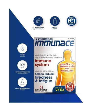 Vitabiotics Immunace Original 30 Tablet Multivitamin