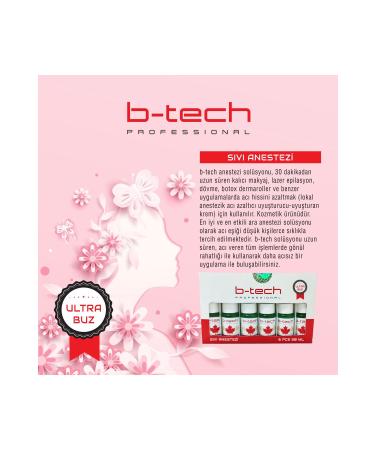 B-Tech Liquid Intermediate Anesthesia Ice Effect 30 ml - Permanent Make-up Epilation and Pre-wax Liquid Pain Reliever - Buy Online on GoSupps.com