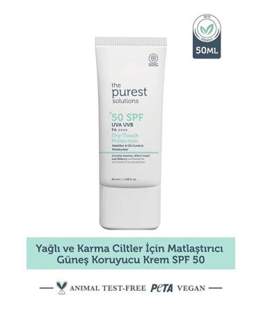 The Purest Solutions Mattifying Sunscreen Cream for Oily and Combination Skin (50ml)
