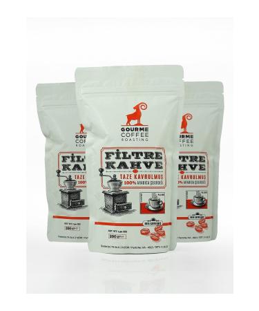 Gourme Coffee Brazilian Filter Coffee Ground (3x200 GR)