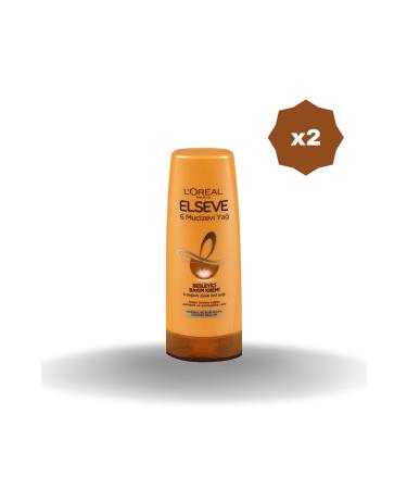 Elidor ELSEVE 6 MIRACULOUS OIL HAIR CONDITIONER 360 ML X 2 PIECES