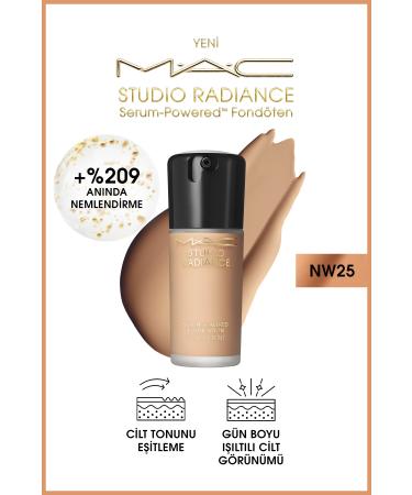 Mac SMOOTH-STUD O RAD ANCE NW25 POWERED PLUMP AND RADIANT SK N SERUM FOUNDATION 30 ML PSSN878