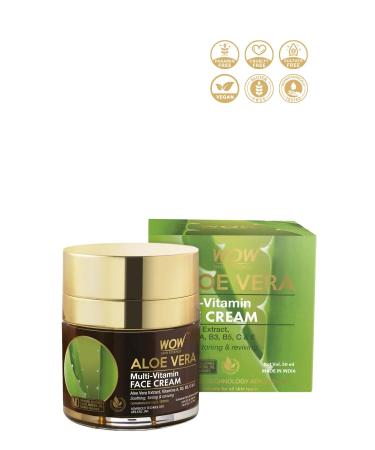 WOW Skin Science Multi Vitamin Aloe Vera Skin Cream - Natural Ingredients - For Normal & Oily Skin 50ml