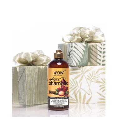 WOW Skin Science Argan Oil Shampoo - 8 Natural Ingredients - Strengthening Moisturizing Nourishing Brightening 500ml - Buy Online on GoSupps.com