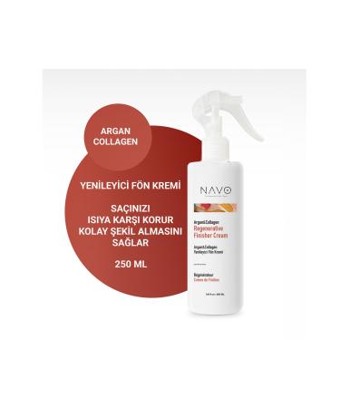 NAVO PROFESSIONAL HAIR CARE Heat and Sun Protective Argan & Collagen Nourishing and Repairing Liquid Hair Conditioner 250 ml - Buy Online on GoSupps.com