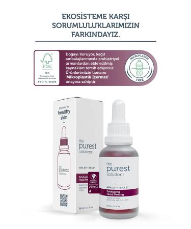 The Purest Solutions Aha & Bha Revitalizing & Skin Tone Equalizing Red Peeling Skin Serum 30 Ml - Buy Online on GoSupps.com