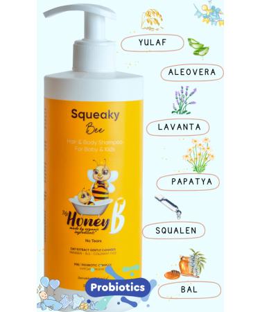My Honey B Squeaky Bee Hair and Body Shampoo 500 ml - Buy Online on GoSupps.com