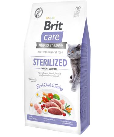 Brit Care care grain-free sterilized cat 7kg duck sterilized cat food sterile cat - Buy Online on GoSupps.com