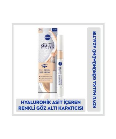 NIVEA Hyaluron Cellular Filler 3in1 Tinted Medium Tone Eye Care Cream 02