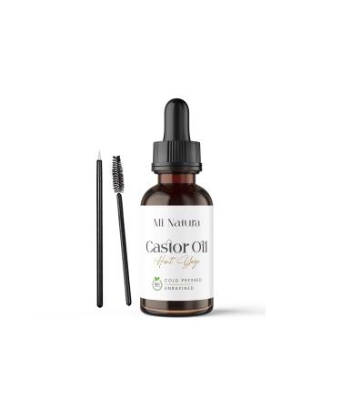 Mi Natura 0 Natural Hair Eyebrow and Eyelash Care Castor Oil 50 ml - Buy Online on GoSupps.com