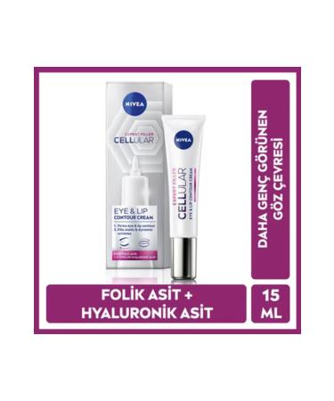 NIVEA Cellular Expert Filler Firming Anti-Aging Eye Cream 15 ml Hyaluronic Acid and Folic Acid