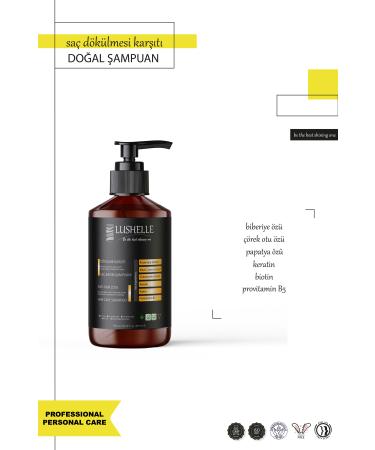 Lushelle Anti-Hair Loss Natural Shampoo 300 ml - Strengthen Your Hair Naturally