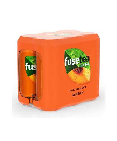 Fuse Tea Peach Flavored Iced Tea 330 Ml X 6 Pieces