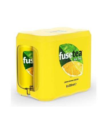 Fuse Tea Lemon Flavored Iced Tea 330 Ml X 6 Pieces
