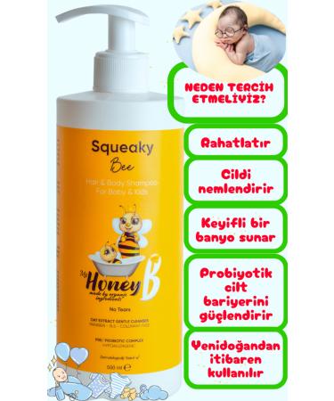 My Honey B Squeaky Bee Hair and Body Shampoo 500 ml - Buy Online on GoSupps.com