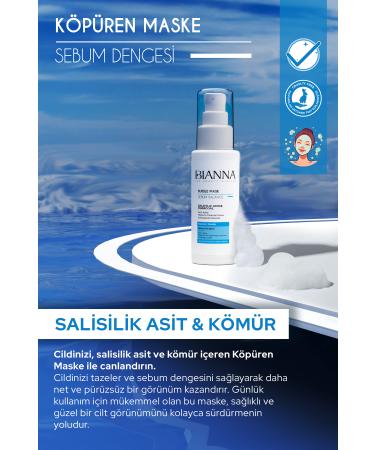 Bianna Foaming Mask Bubble Mask Salicylic Acid & Charcoal - Anti Acne Foaming Mask - 75 ml - Buy Online on GoSupps.com