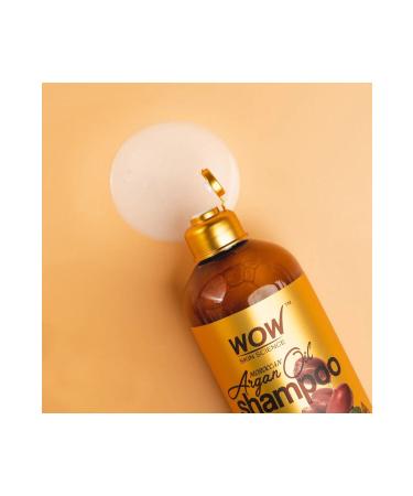 WOW Skin Science Argan Oil Shampoo - 8 Natural Ingredients - Strengthening Moisturizing Nourishing Brightening 500ml - Buy Online on GoSupps.com