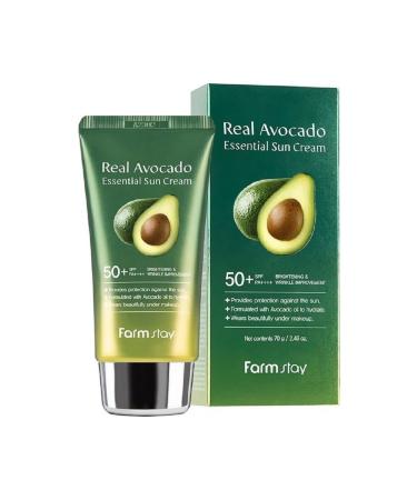Farmstay Real Avocado Extract Firming and Moisturizing Sunscreen Spf50+pa++++ 70gr
