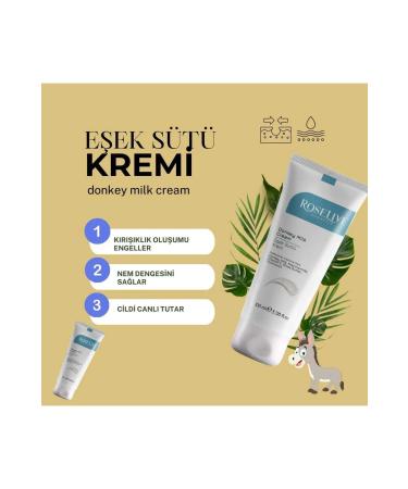 Roselive HMD Natural Donkey Milk Hand Face and Body Cream & Moisturizing Skin Care Cream 100 ML