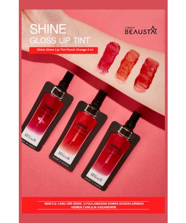 BEAUSTA Shine Gloss Lip Tint (PEACH ORANGE) - Buy Online on GoSupps.com