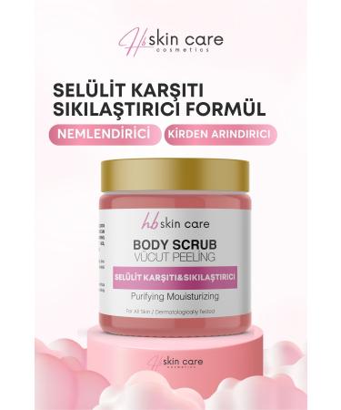 hb skin care Body Peeling Nourishing Purifying Moisturizing Body Scrub Anti-Cellulite and Firming