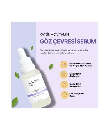 The Mimosa Care Anti-Eye Bags & Dark Circles & Dark Circles Anti-Wrinkle Caffeine Eye Serum - Buy Online on GoSupps.com