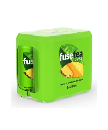 Fuse Tea Mango and Pineapple Flavored Iced Tea 330 ml X 6 Pieces