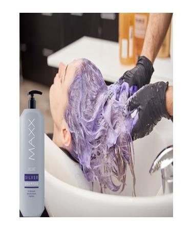 MAXX DELUXE Silver Shampoo Purple Shampoo Silver Shampoo 500 ml - Buy Online on GoSupps.com