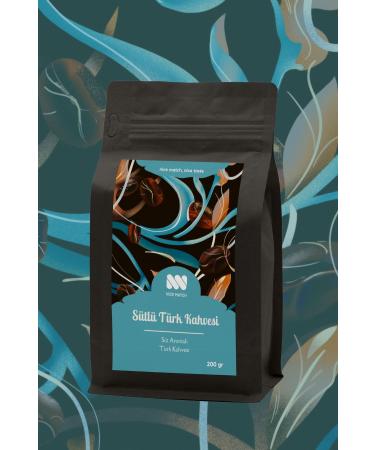Nice Match Turkish Coffee with Milk Milk Flavored Turkish Coffee 200 Gr