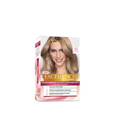L'Oreal Paris L'or al Paris Excellence Creme Hair Dye - 8.1 Ash Dark Blonde