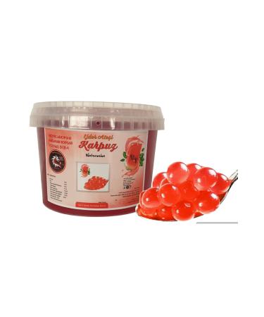 Dragon Fire Watermelon Flavored Bubble Tea Pearls 3.4 KG.Popping Boba