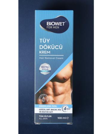 Biowet men's hair removal cream for all skin types