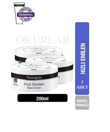 Neutrogena Fast Absorbing Care Cream 200 Ml 3 PCS