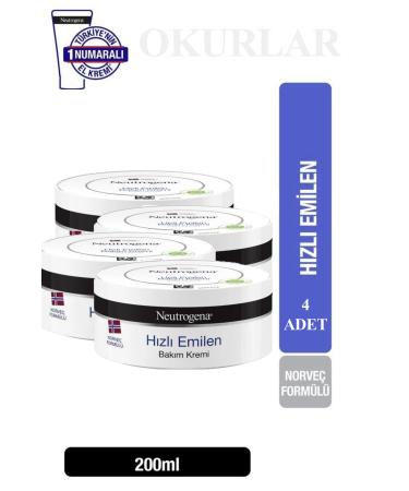 Neutrogena Fast Absorbing Care Cream 200 Ml 4 PCS