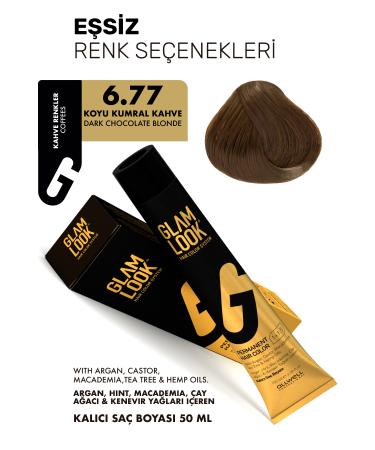 glam look 6.77 / Dark Blonde Intense Coffee - Intense Light Coffee Glamlook Hair Dye